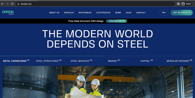 Reference steel corporate layout